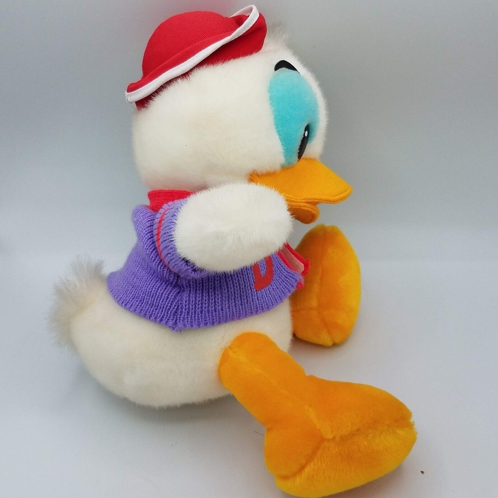 Donald Duck Tokyo Disneyland Plush Purple Red Sweater With Tags - Picture 4 of 12